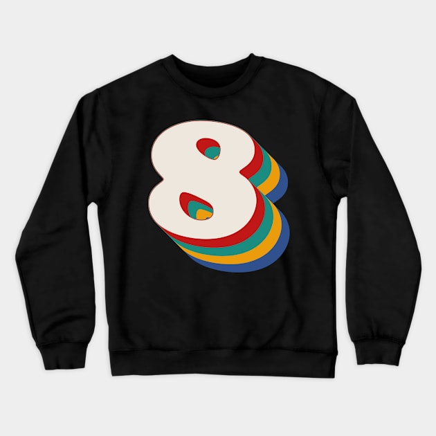 Number 8 Crewneck Sweatshirt by n23tees